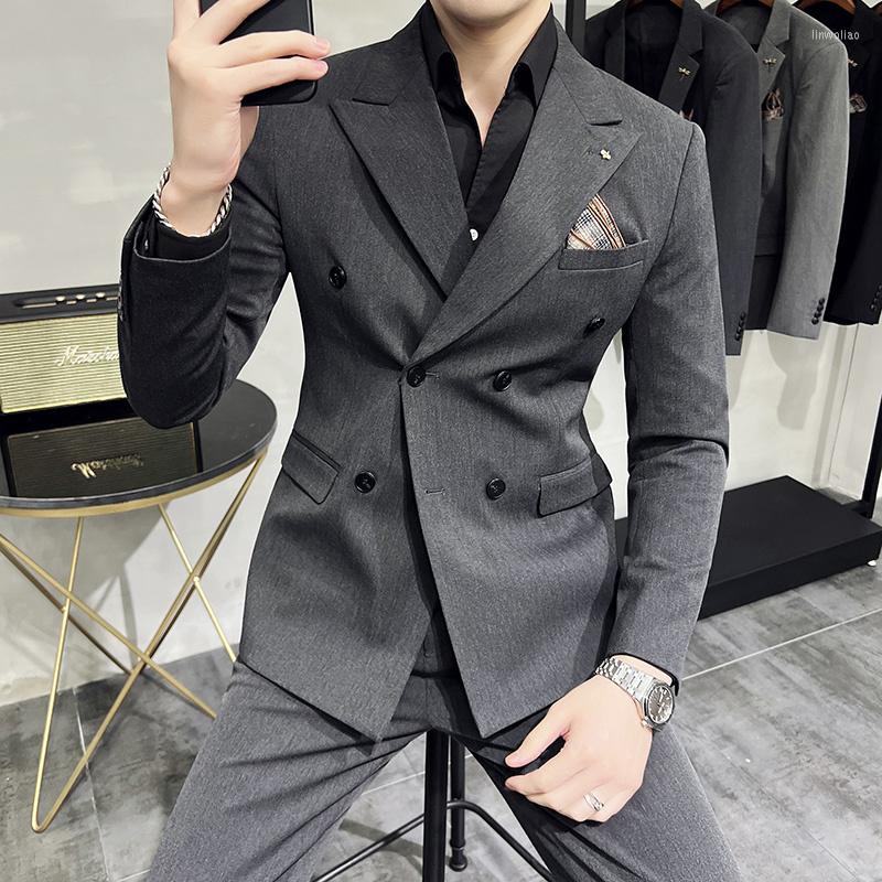 Men's Suits 2023 Beige Men's Suit 2 Pieces Double-Breasted Notch Lapel Flat Slim Fit Casual Tuxedos For Wedding (Blazer Pants), Navy blue
Men's Suits 2023 Beige Men's Suit 2 Pieces Double-Breasted Notch Lapel Flat Slim Fit Casual Tuxedos For Wedding (Blazer Pants), Navy blue