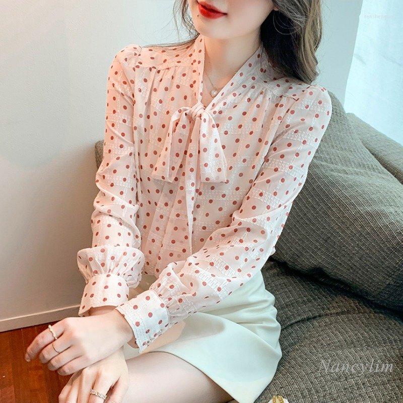 Women' Blouses Elegant Dot Femme 2023 Spring Chiffon Shirt All-Matching Printed Bow V Neck Loose Top Office Lady Blusas, Picture color
Women' Blouses Elegant Dot Femme 2023 Spring Chiffon Shirt All-Matching Printed Bow V Neck Loose Top Office Lady Blusas, Picture color