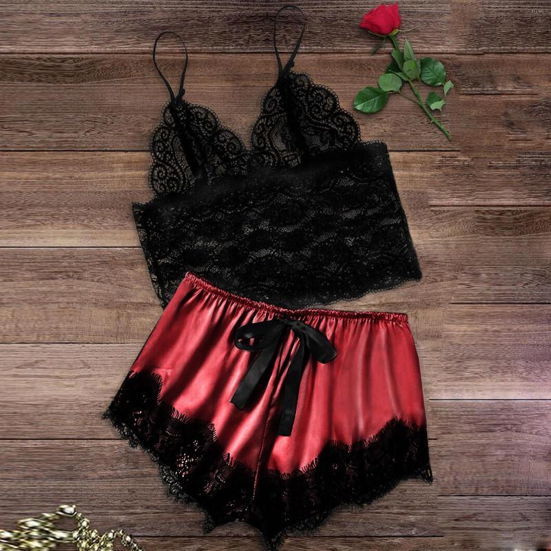 Women' Sleepwear Corset Costume Lingerie Women Satin Lace V-Neck Camisole Bowknot Shorts Set Boudoir With Underwire, Blue
Women' Sleepwear Corset Costume Lingerie Women Satin Lace V-Neck Camisole Bowknot Shorts Set Boudoir With Underwire, Blue
