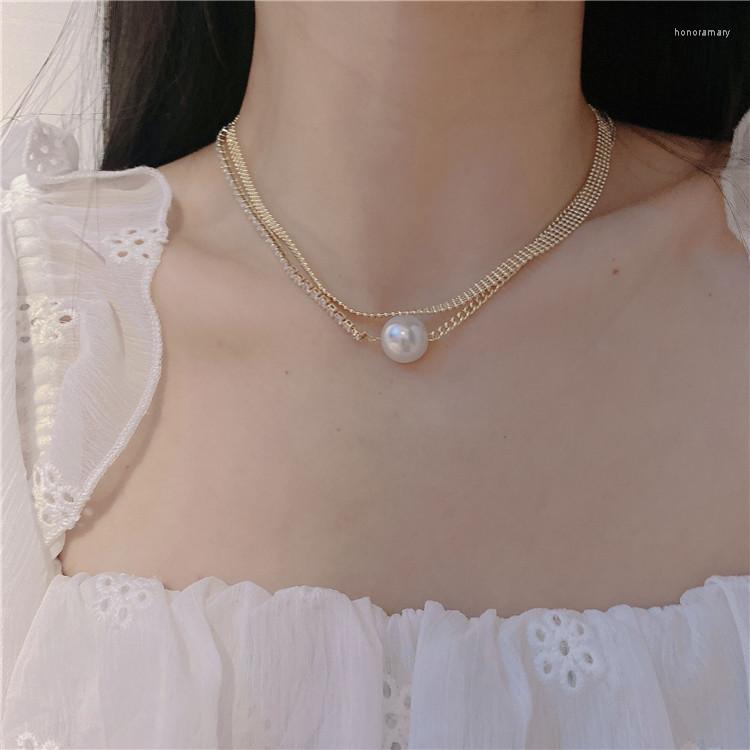 Chains Korean Pearl Double Layered Necklace Small Design Sweet Cool Fashion Collar Chain For Girls Jewelry.
Chains Korean Pearl Double Layered Necklace Small Design Sweet Cool Fashion Collar Chain For Girls Jewelry.