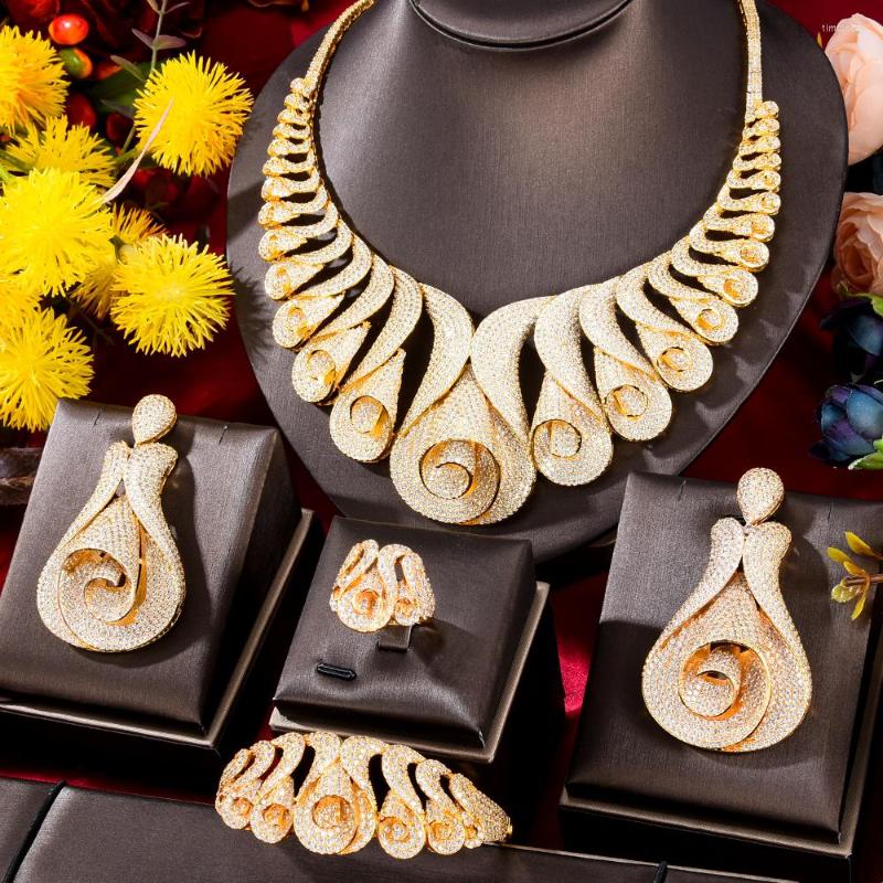 Necklace Earrings Set GODKI 62MM Flower Super Luxury Women Nigerian Wedding Naija Bride Cubic Zirconia Ring Bangle Earring Dubai Jewelry, Picture shown
Necklace Earrings Set GODKI 62MM Flower Super Luxury Women Nigerian Wedding Naija Bride Cubic Zirconia Ring Bangle Earring Dubai Jewelry, Picture shown