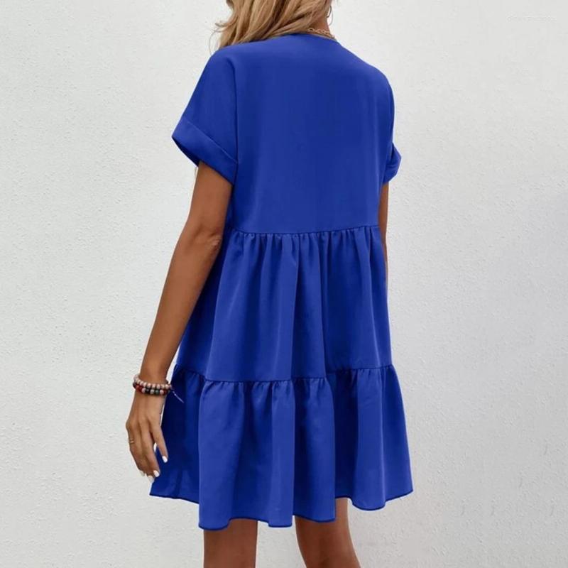 Casual Dresses Soft Trendy Breathable Ladies Vacation Dress Patchwork Lady Summer Short Sleeves Female Clothes, Sky blue
Casual Dresses Soft Trendy Breathable Ladies Vacation Dress Patchwork Lady Summer Short Sleeves Female Clothes, Sky blue