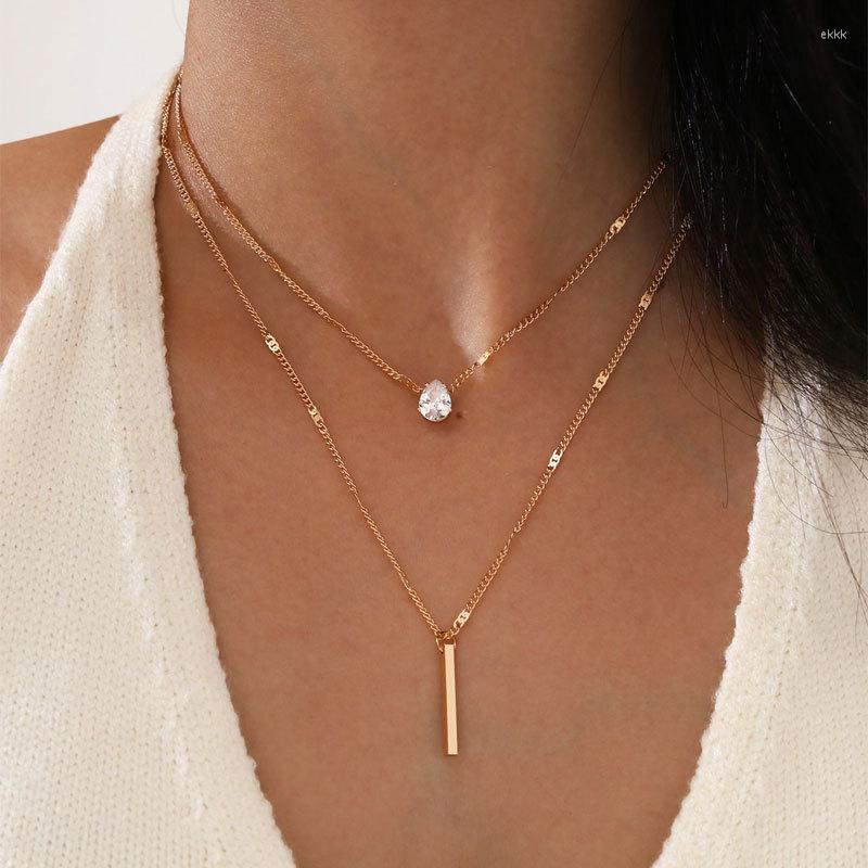 Pendant Necklaces MYJIEBIN Summer Fashion Rhinestone Double Layer Collar Chain For Women Y2K Accessories Classic Necklace
Pendant Necklaces MYJIEBIN Summer Fashion Rhinestone Double Layer Collar Chain For Women Y2K Accessories Classic Necklace