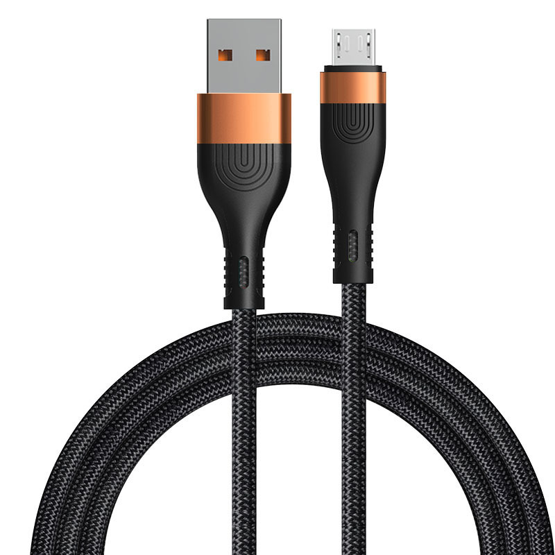 2M Nylon Braided Cables Multi colors Type C Micro USB Data Cable 2.4A Fast Charge Cord for Samsung Xiaomi Huawei phones
