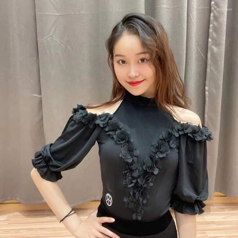 Stage Wear Puff Sleeved Bodysuit Latin Dance Tops Ballroom Clothes Adult Female Rumba Samba Training Show Costume DNV16647, Black
Stage Wear Puff Sleeved Bodysuit Latin Dance Tops Ballroom Clothes Adult Female Rumba Samba Training Show Costume DNV16647, Black