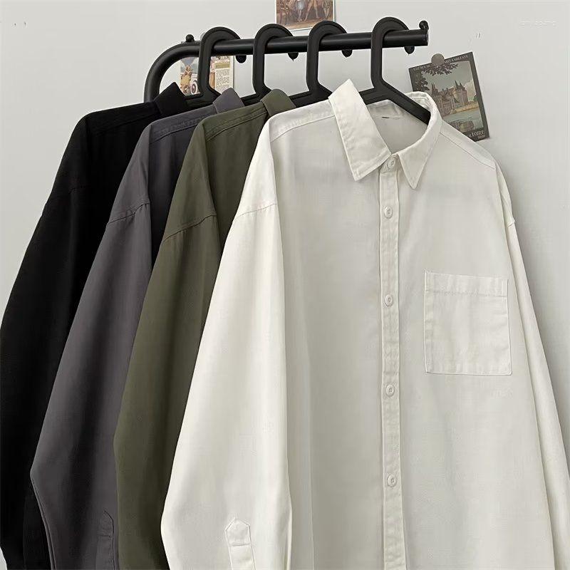 Men's Casual Shirts Spring And Autumn Splicing Long Sleeve Shirt Men's Lazy Style Loose Korean Male Solid Color Blouse Harajuku Tops C32, Grey
Men's Casual Shirts Spring And Autumn Splicing Long Sleeve Shirt Men's Lazy Style Loose Korean Male Solid Color Blouse Harajuku Tops C32, Grey