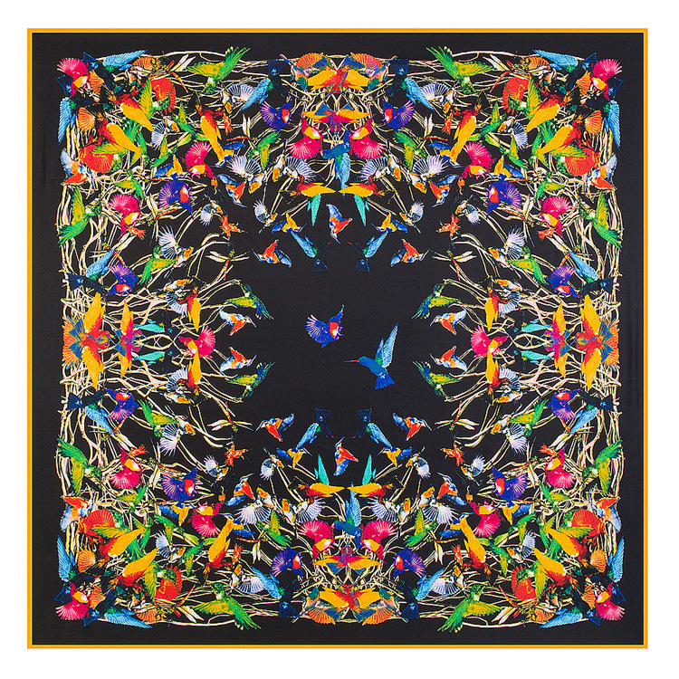 Sarongs POBING 130130CM Luxury Brand 100Twill Silk Woman Scarf Square Scarves bird paying homage to the phoenix Wraps Hijab 230508
Sarongs POBING 130130CM Luxury Brand 100Twill Silk Woman Scarf Square Scarves bird paying homage to the phoenix Wraps Hijab 230508