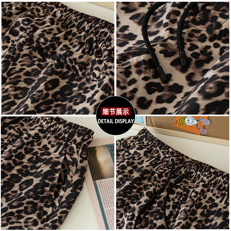 Men's Shorts Casual Leopard Shorts Men Summer Comfortable Clothes Beach Shorts Man Breathable Gym Short Trousers 5XL 6XL 7XL 230509