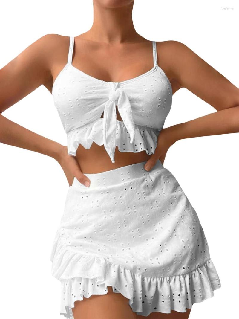 Women' Swimwear Ladies Summer 3 Piece Sets Camisole Bra Low Waist Thong Unregular Ruffle Skirt Bikini Set With Swimsuit, Black
Women' Swimwear Ladies Summer 3 Piece Sets Camisole Bra Low Waist Thong Unregular Ruffle Skirt Bikini Set With Swimsuit, Black