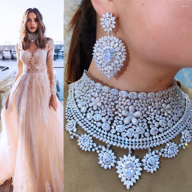 Necklace Earrings Set Missvikki Luxury Trend Bow Knot African Bangle Ring For Women Wedding Jewelry Trendy, Picture shown
Necklace Earrings Set Missvikki Luxury Trend Bow Knot African Bangle Ring For Women Wedding Jewelry Trendy, Picture shown