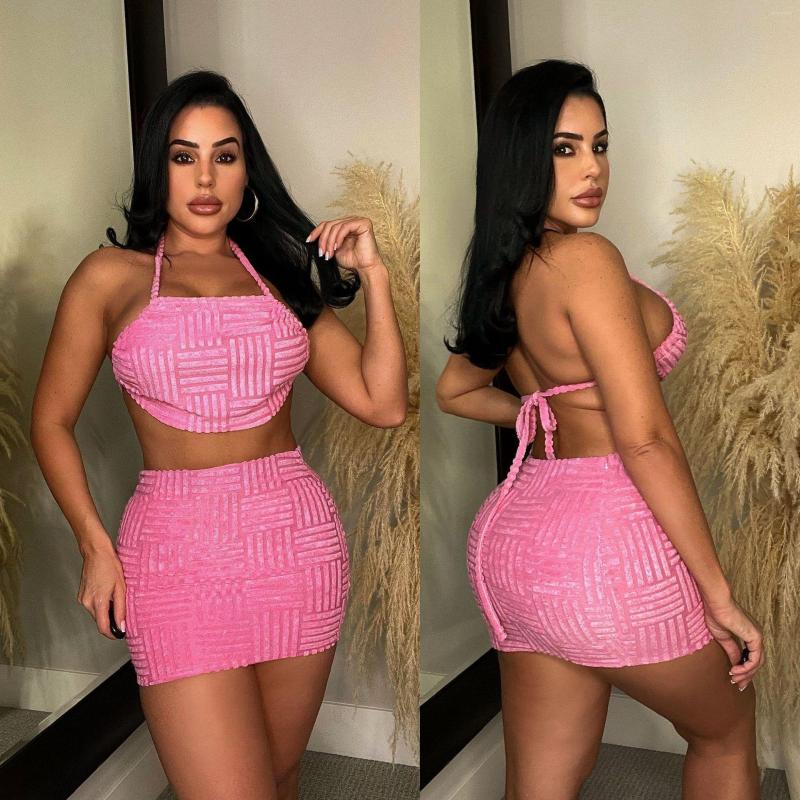 Work Dresses Fashionable High-Grade Nightclub Women' Clothing Tube Top Short Skirt Two-Piece Set Sexy Backless Halter Lace-up Suit, Green
Work Dresses Fashionable High-Grade Nightclub Women' Clothing Tube Top Short Skirt Two-Piece Set Sexy Backless Halter Lace-up Suit, Green
