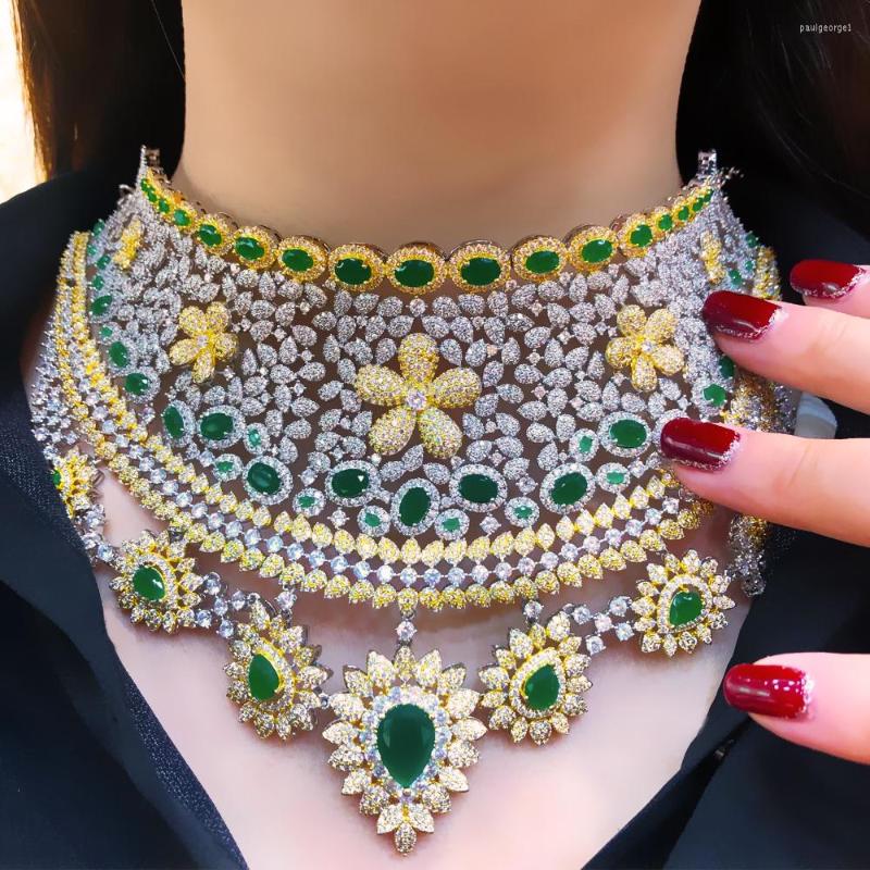Necklace Earrings Set Missvikki Luxury Green Red Yellow Bangle Ring For Women Wedding Party Crystal Dubai Bridal Gift, Picture shown
Necklace Earrings Set Missvikki Luxury Green Red Yellow Bangle Ring For Women Wedding Party Crystal Dubai Bridal Gift, Picture shown