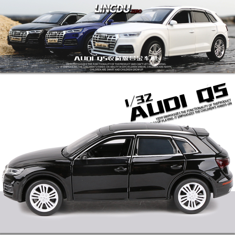 Diecast Model 1 32 AUDI Q5 SUV Alloy Car Model Diecast Toy Vehicles Metal Toy Car Model High Simulation Sound Light Collection Kids Toy Gift 230509