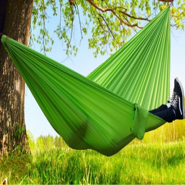 Camping hammock-outdoor backpack survival or traveler s favorite high quality equipment-portable lightweight parachute nylon, many styles to