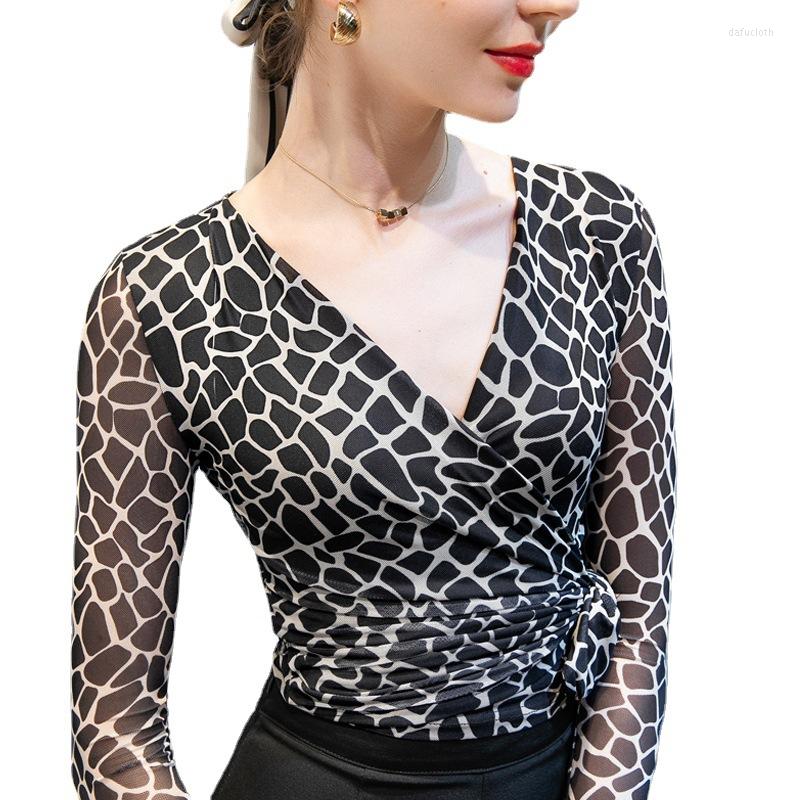 Women' T Shirts Autumn Cross Bandage Top Long Sleeve 2023 Mesh Leopard Bottom Shirt With Foreign Style Small Inside Women, Picture shown
Women' T Shirts Autumn Cross Bandage Top Long Sleeve 2023 Mesh Leopard Bottom Shirt With Foreign Style Small Inside Women, Picture shown