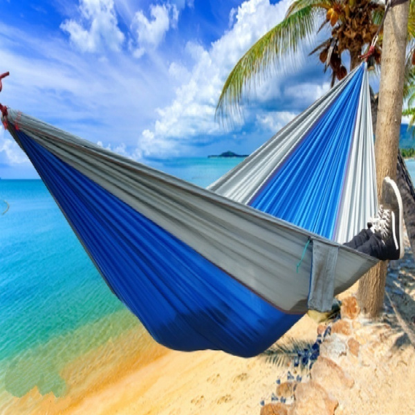 Camping hammock-outdoor backpack survival or traveler s favorite high quality equipment-portable lightweight parachute nylon, many styles to