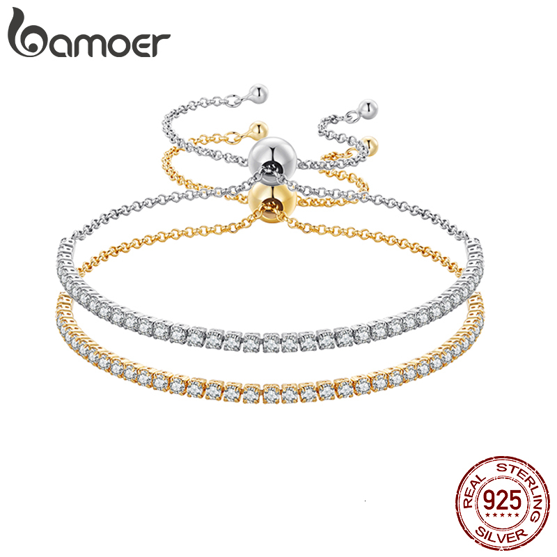 Chain 14K Gold Plated CZ Classic Tennis Bracelet for Women 925 Sterling Silver Adjustable Slider Wedding Jewelry Gift 230508
Chain 14K Gold Plated CZ Classic Tennis Bracelet for Women 925 Sterling Silver Adjustable Slider Wedding Jewelry Gift 230508