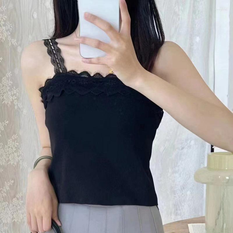 Women's Tanks Camisole For Women Fashion Lace Strap Tank Tops Summer Cami Crop Solid Basic Sling Sleeveless T-shirt Sexy Slim, Black
Women's Tanks Camisole For Women Fashion Lace Strap Tank Tops Summer Cami Crop Solid Basic Sling Sleeveless T-shirt Sexy Slim, Black