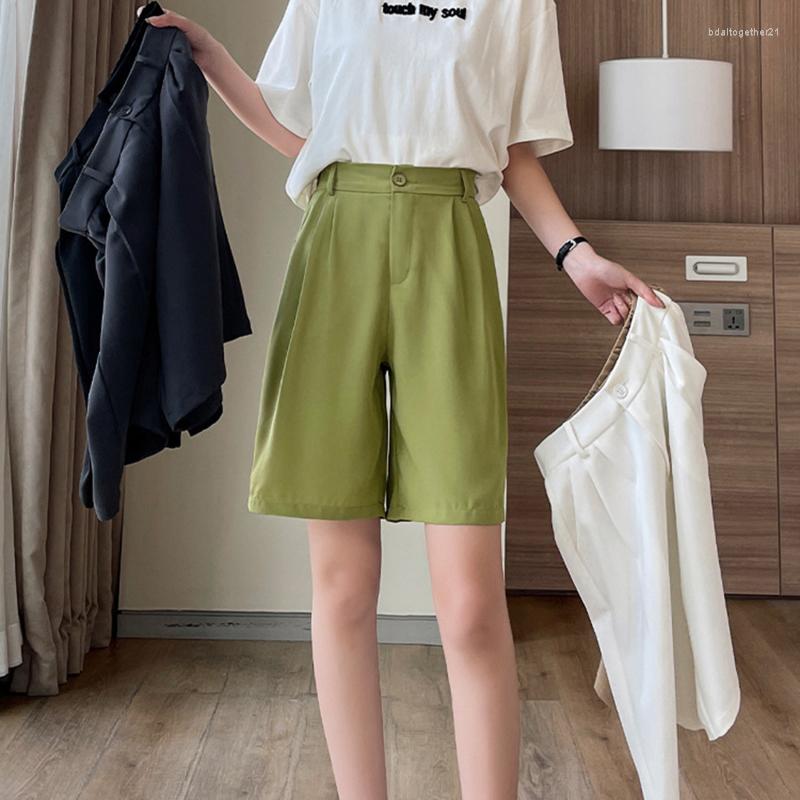Women' Shorts Summer Black Suit Woman High Waist Wide Leg Female Casual Half Trousers Loose Knee Length Pants Femme 1PC, Khaki
Women' Shorts Summer Black Suit Woman High Waist Wide Leg Female Casual Half Trousers Loose Knee Length Pants Femme 1PC, Khaki