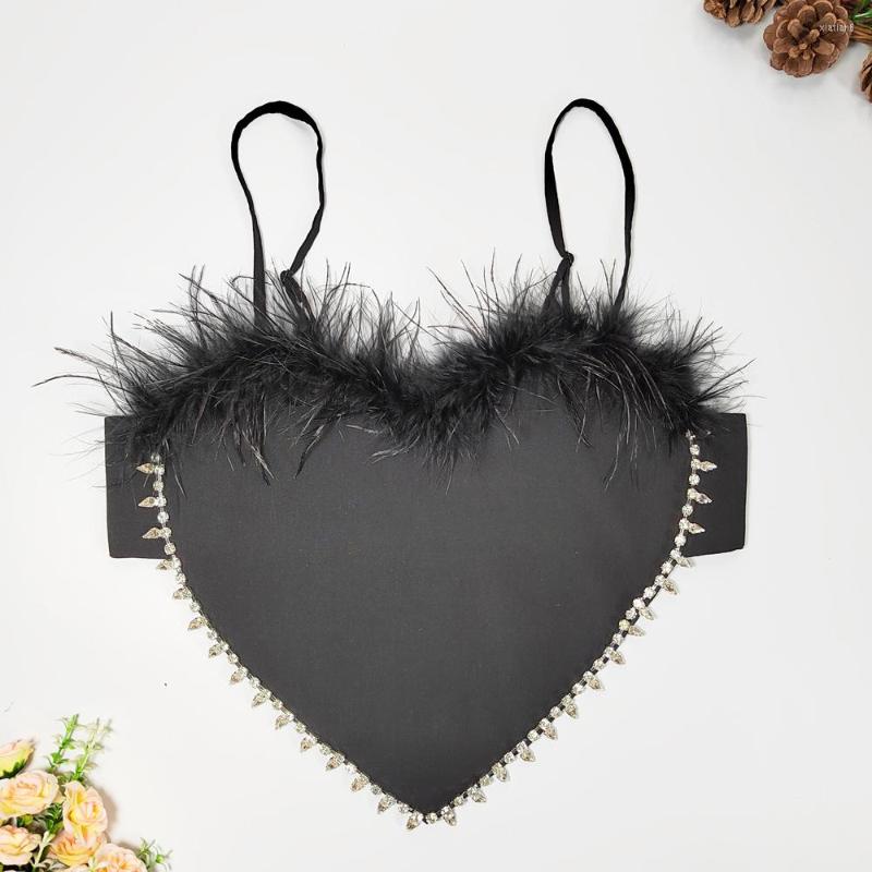 Women' Tanks Sexy Girls Vest Women Fashion Sleeveless Bead Loose Feathers Wrapped Chest Short Bustier Corset Crop Tops Clothes J637, Black
Women' Tanks Sexy Girls Vest Women Fashion Sleeveless Bead Loose Feathers Wrapped Chest Short Bustier Corset Crop Tops Clothes J637, Black