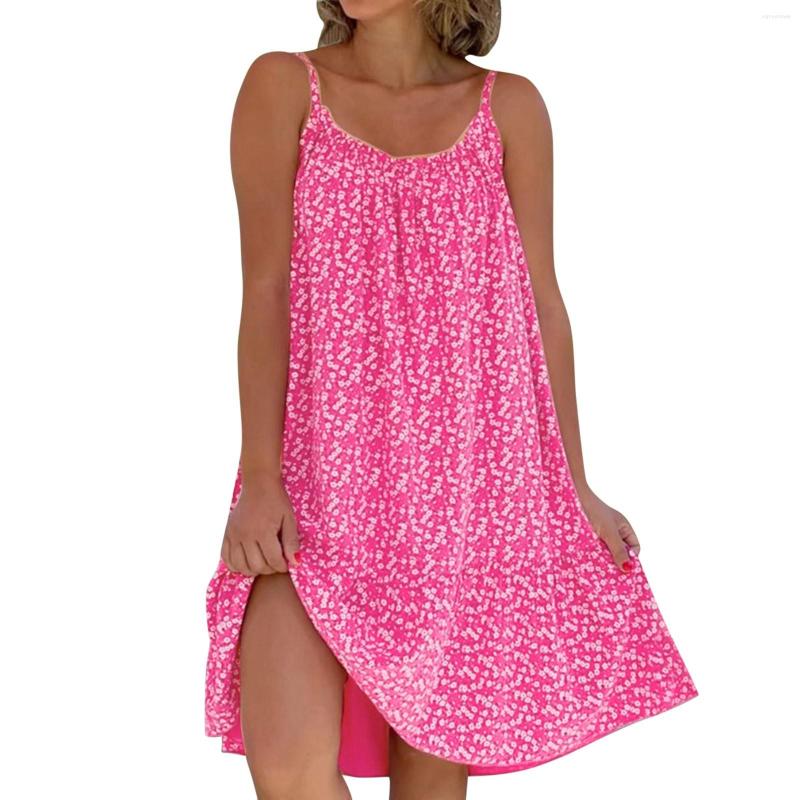Casual Dresses Plus Size Dress Spaghetti Strap Oversized Mini Beach Holiday Ruffle Hem Print Homedress Pajama O-neck Sundress, Green
Casual Dresses Plus Size Dress Spaghetti Strap Oversized Mini Beach Holiday Ruffle Hem Print Homedress Pajama O-neck Sundress, Green