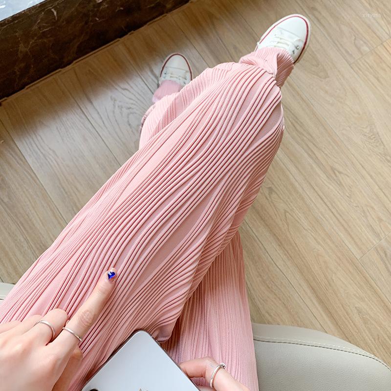 Women's Pants Loose Wave Wide Leg For Women High Waist Thin Summer 2023 Comfortable Baggy Trousers Female Pink Floor Length Pantalon, Black
Women's Pants Loose Wave Wide Leg For Women High Waist Thin Summer 2023 Comfortable Baggy Trousers Female Pink Floor Length Pantalon, Black