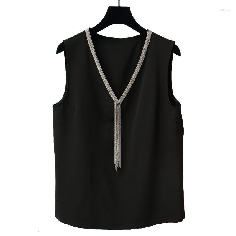 Women's Blouses 3XL 2023 Solid Color Women Summer V-Neck Waistcoat Bottoming Shirt Lady Fashion Sexy Clothing Tops Office WY0847, Black
Women's Blouses 3XL 2023 Solid Color Women Summer V-Neck Waistcoat Bottoming Shirt Lady Fashion Sexy Clothing Tops Office WY0847, Black