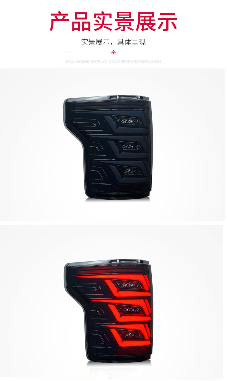 Taillights For Ford Raptor F150 20 15-20 20 Auto Rear Running Lamp Brake Reverse Dynamic Turn Signal Car Tail Light