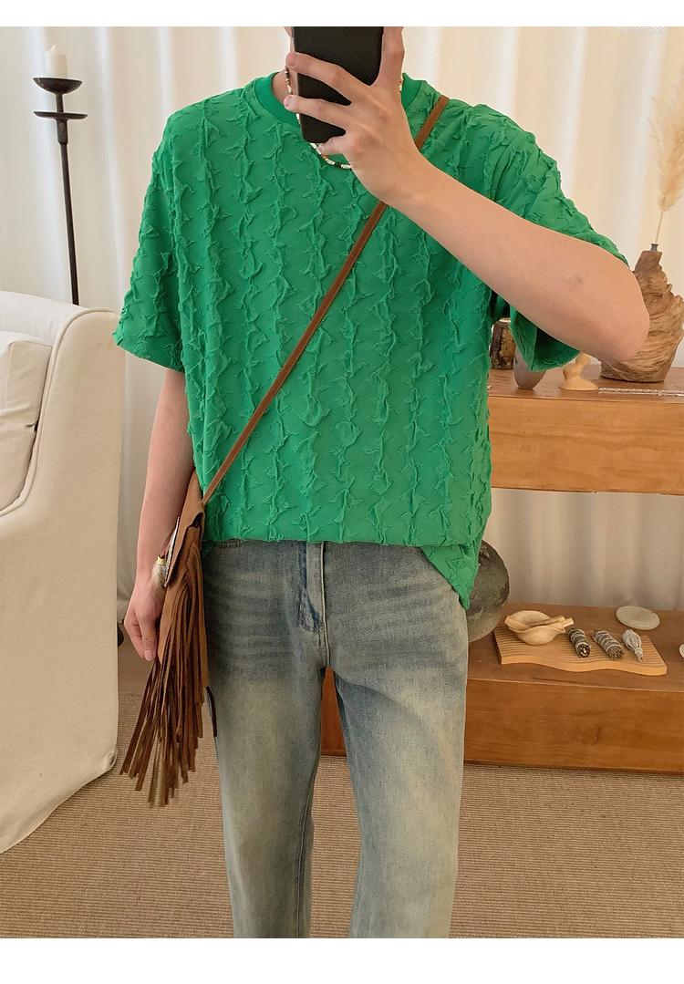 Men' T Shirts QQ50135 Fashion Men' Tops & Tees Runway Luxury European Design Short Print Party Style T-Shirts, Green
Men' T Shirts QQ50135 Fashion Men' Tops & Tees Runway Luxury European Design Short Print Party Style T-Shirts, Green