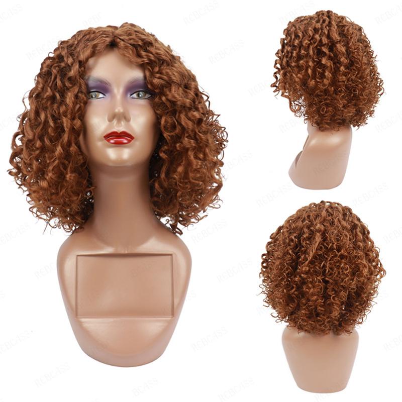 Synthetic Wigs Rebcass Short Curly For Black Women Cosplay Hair Africa And America Heat Resistant Fiber, Brown
Synthetic Wigs Rebcass Short Curly For Black Women Cosplay Hair Africa And America Heat Resistant Fiber, Brown