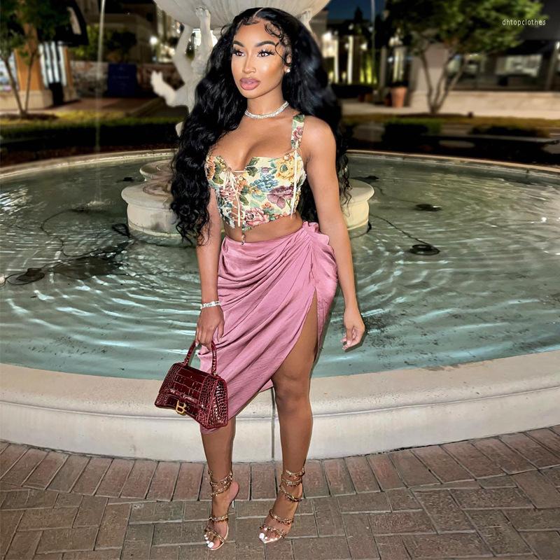Work Dresses 2 Piece Set Women Summer Beach Vacation Outfits Sexy Cropped Blouse Shirts High Split Mini Skirt Matching Suit Clothes, Multi
Work Dresses 2 Piece Set Women Summer Beach Vacation Outfits Sexy Cropped Blouse Shirts High Split Mini Skirt Matching Suit Clothes, Multi