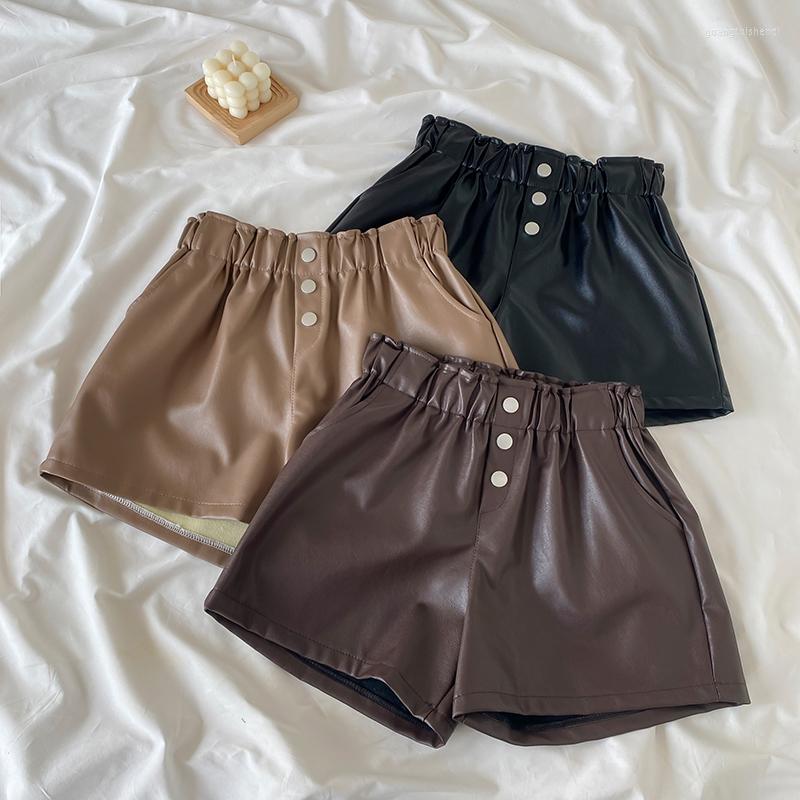 Women's Shorts Faux Leather Women Fall Winter Loose Wide Leg Elastic High Waist Black PU Sexy Biker Feminino Short Femme
Women's Shorts Faux Leather Women Fall Winter Loose Wide Leg Elastic High Waist Black PU Sexy Biker Feminino Short Femme