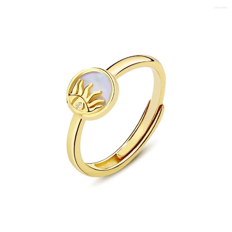 Cluster Rings WPB S925 Sterling Silver Women Sun Ring White Shell Stone Adjustment Premium Jewelry For Holiday Gifts Girls
Cluster Rings WPB S925 Sterling Silver Women Sun Ring White Shell Stone Adjustment Premium Jewelry For Holiday Gifts Girls