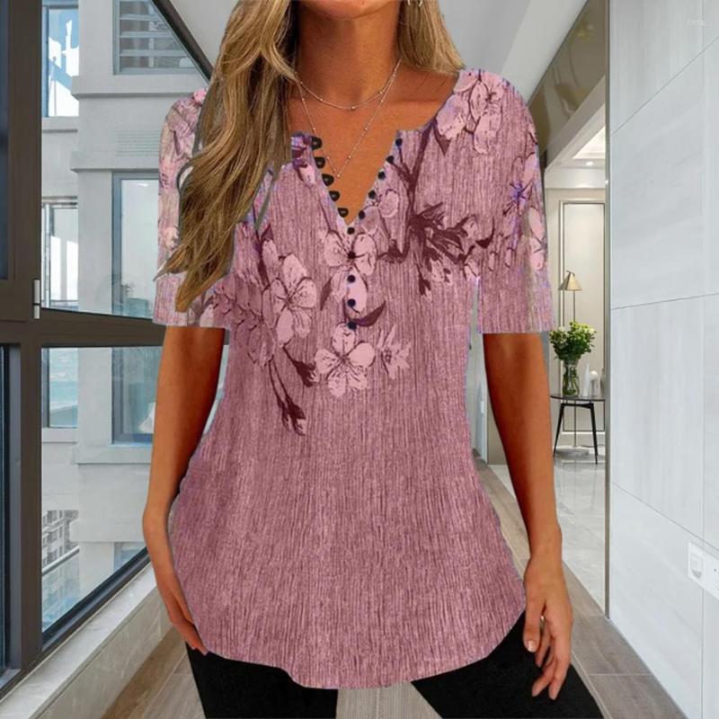 Women' Blouses Beautiful Ladies Shirt V-neck Flower Print Thin Summer Blouse Loose Casual Women Garment, Green
Women' Blouses Beautiful Ladies Shirt V-neck Flower Print Thin Summer Blouse Loose Casual Women Garment, Green