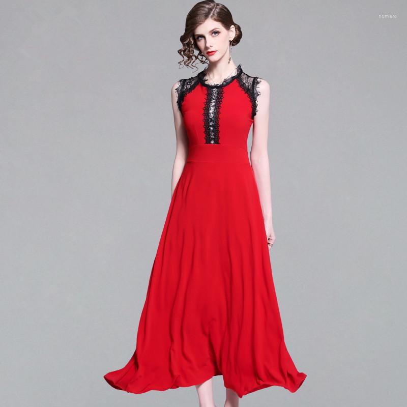 Casual Dresses 2023 Summer Europe Style Chiffon Tunic Beach Maxi Long Dress Women Red Party Vestido
Casual Dresses 2023 Summer Europe Style Chiffon Tunic Beach Maxi Long Dress Women Red Party Vestido