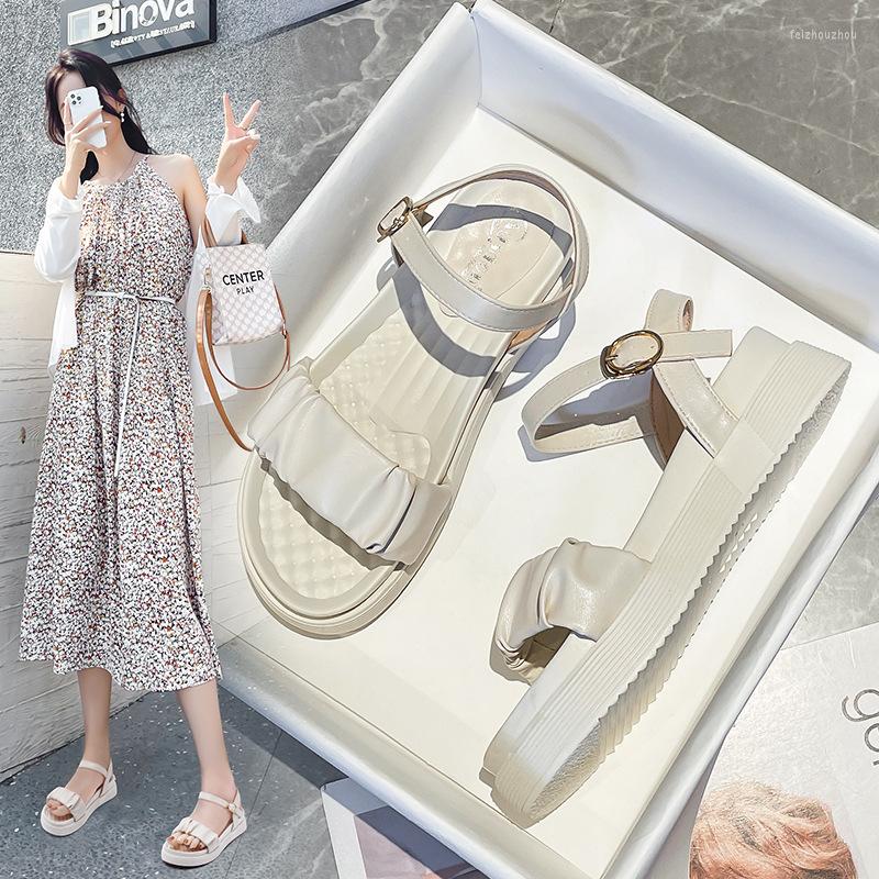 Sandals Ankle Buckle Female 2023 Summer Thick Bottom Heightening Fairy Wind Korean Version Of The Girl Casual, White
Sandals Ankle Buckle Female 2023 Summer Thick Bottom Heightening Fairy Wind Korean Version Of The Girl Casual, White