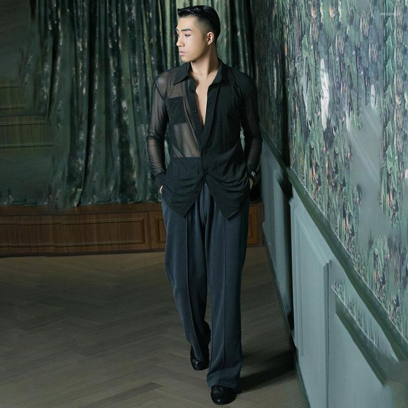 Stage Wear 2023 Men Jazz/Latin Dance Trousers Blue Black Mens Ballroom Pants Rumba Practice Performance MA8009, Blue pants
Stage Wear 2023 Men Jazz/Latin Dance Trousers Blue Black Mens Ballroom Pants Rumba Practice Performance MA8009, Blue pants