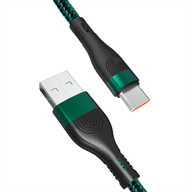 2M Nylon Braided Cables Multi colors Type C Micro USB Data Cable 2.4A Fast Charge Cord for Samsung Xiaomi Huawei phones