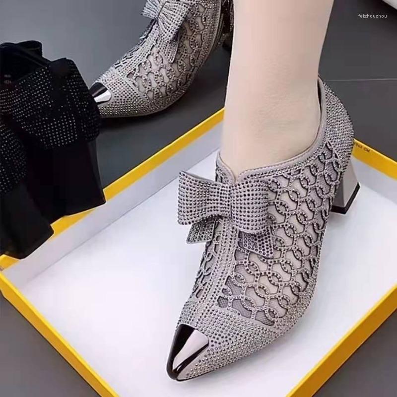 Dress Shoes Hollow Mesh Women's 2023 Summer Fashion Rhinestone Square Heel Pointed Toe Size 43 Zipper Bow Sandals Women Sandalis, Black 3cm
Dress Shoes Hollow Mesh Women's 2023 Summer Fashion Rhinestone Square Heel Pointed Toe Size 43 Zipper Bow Sandals Women Sandalis, Black 3cm