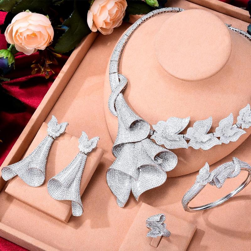 Necklace Earrings Set Jimbora Sparkly Luxury Bridal Romantic Bangle Ring 4PCS Jewelry For Wedding Jewellery Sets, Picture shown
Necklace Earrings Set Jimbora Sparkly Luxury Bridal Romantic Bangle Ring 4PCS Jewelry For Wedding Jewellery Sets, Picture shown