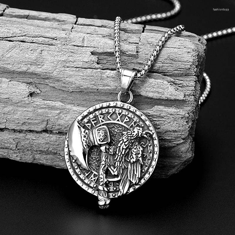 Pendant Necklaces Fashion Viking Shield Ax Raven Man Stainless Steel Nordic Runes Hip Hop Necklace Accessories For Men's Punk Jewelry
Pendant Necklaces Fashion Viking Shield Ax Raven Man Stainless Steel Nordic Runes Hip Hop Necklace Accessories For Men's Punk Jewelry