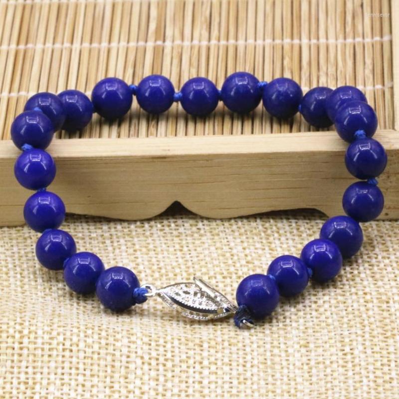 Strand Original Design Charms 8mm Natural Lapis Lazuli Round Stone Beads Bracelet & Bangle For Women Diy Jewelry 7.5inch B3170
Strand Original Design Charms 8mm Natural Lapis Lazuli Round Stone Beads Bracelet & Bangle For Women Diy Jewelry 7.5inch B3170