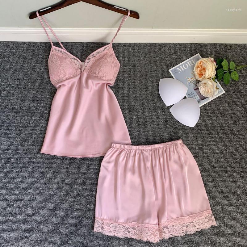 Women's Sleepwear Summer Home Clothing Intimate Lingerie Female Sexy 2pcs Pajamas Suit Casual Patchwork Satin Nightgown Pyjamas, Pink
Women's Sleepwear Summer Home Clothing Intimate Lingerie Female Sexy 2pcs Pajamas Suit Casual Patchwork Satin Nightgown Pyjamas, Pink