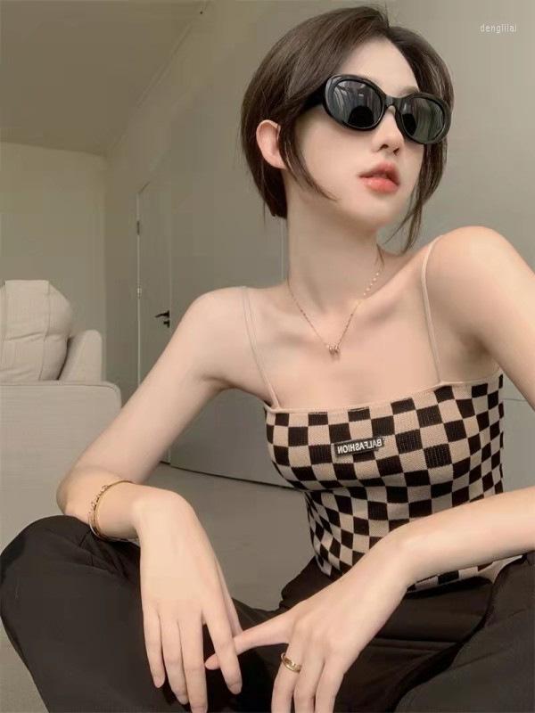 Women's Tanks Chessboard Checker Purely Desired Slim Tank Top Female Spicy Girl Sexy Fit Underlay Women's Dress, Black
Women's Tanks Chessboard Checker Purely Desired Slim Tank Top Female Spicy Girl Sexy Fit Underlay Women's Dress, Black