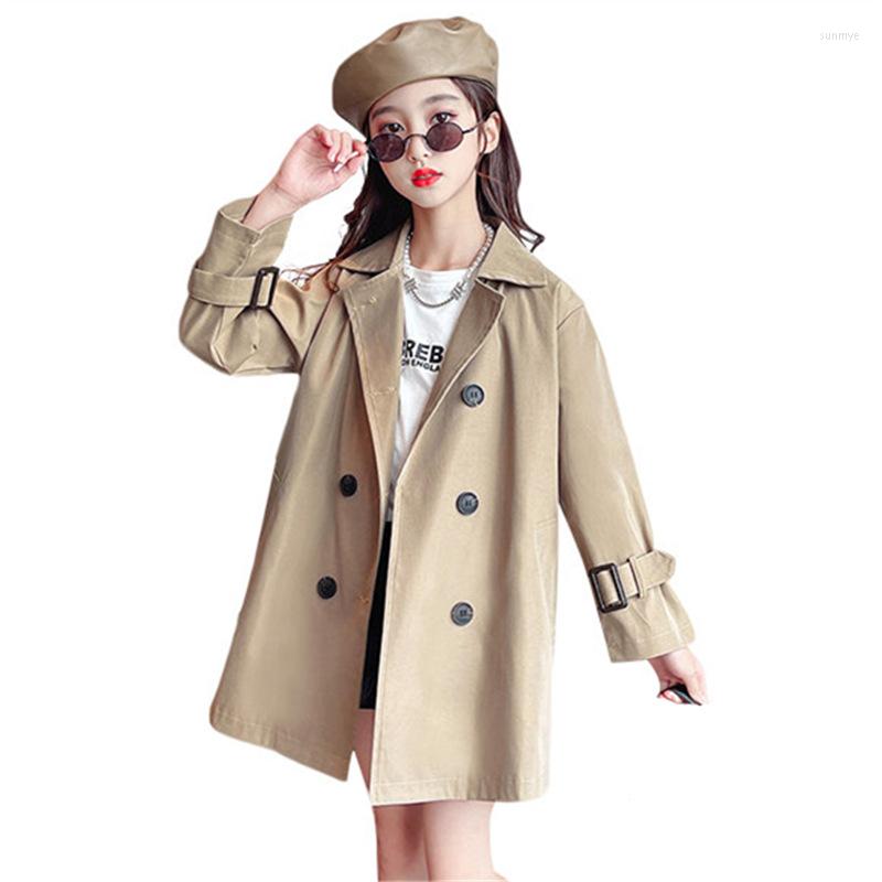 Coat Trench For Girls Khaki Color Clothes With Sashes England Style Spring Autumn Children's Double-Breasted Windbreaker Outwear
Coat Trench For Girls Khaki Color Clothes With Sashes England Style Spring Autumn Children's Double-Breasted Windbreaker Outwear