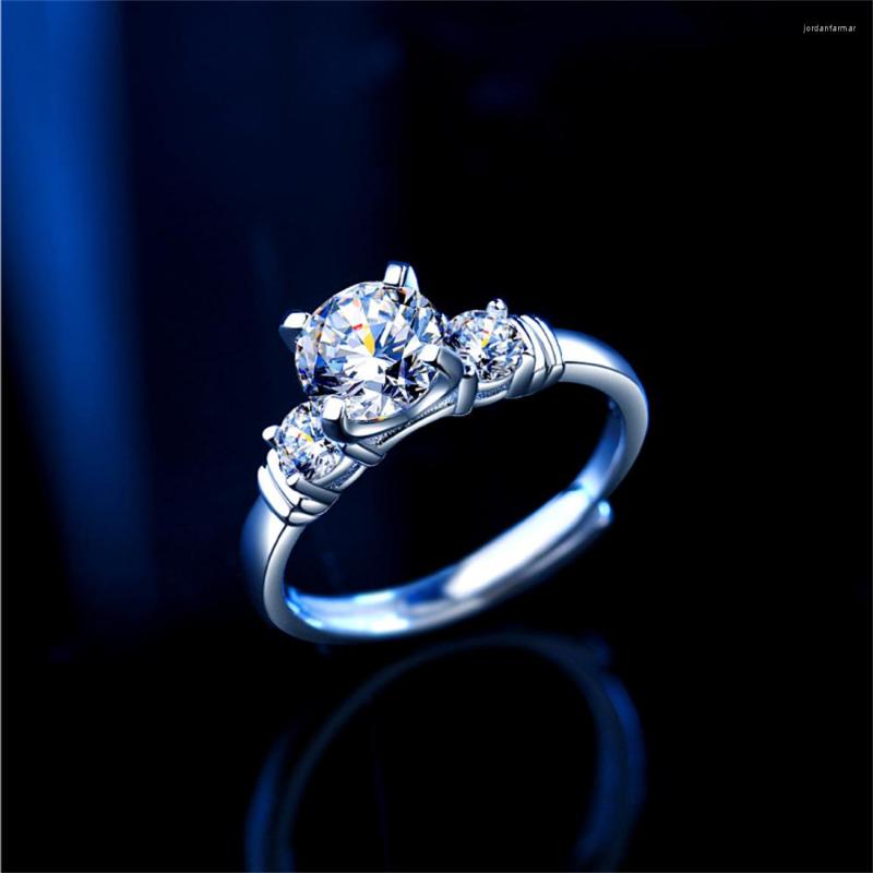 Cluster Rings 2023 Trendy Sterling Silver Moissanite Adjustable Classic 4 Claw Diamond Open Ring For Women Fine Luxury Jewelry Wedding Gift
Cluster Rings 2023 Trendy Sterling Silver Moissanite Adjustable Classic 4 Claw Diamond Open Ring For Women Fine Luxury Jewelry Wedding Gift