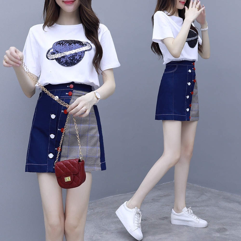 Two Piece Dress Casual Womem Button skirt Summer Shorts Set Short Sleeve t Shirt Tops And Suit 230508, Blue
Two Piece Dress Casual Womem Button skirt Summer Shorts Set Short Sleeve t Shirt Tops And Suit 230508, Blue