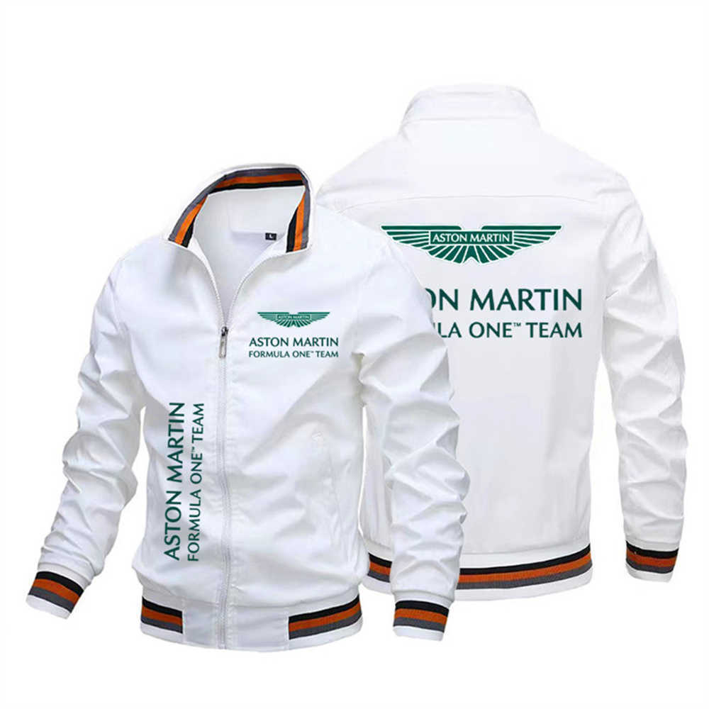 

2023 Fashion F1 Men's Hoodie Jackets Sweatshirt Formula One Team Aston Martin Am14 Fernando Alonso Jack Van Racing Motorcycle Cycling Uniform, White