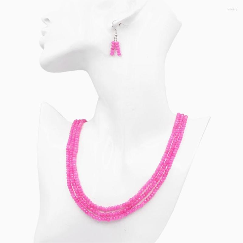 Necklace Earrings Set Charms Dubai Jewelry For Women Natural Stone Jades Flat Beads Chain Layered Necklaces Earring Sets Party Gift, Picture shown
Necklace Earrings Set Charms Dubai Jewelry For Women Natural Stone Jades Flat Beads Chain Layered Necklaces Earring Sets Party Gift, Picture shown