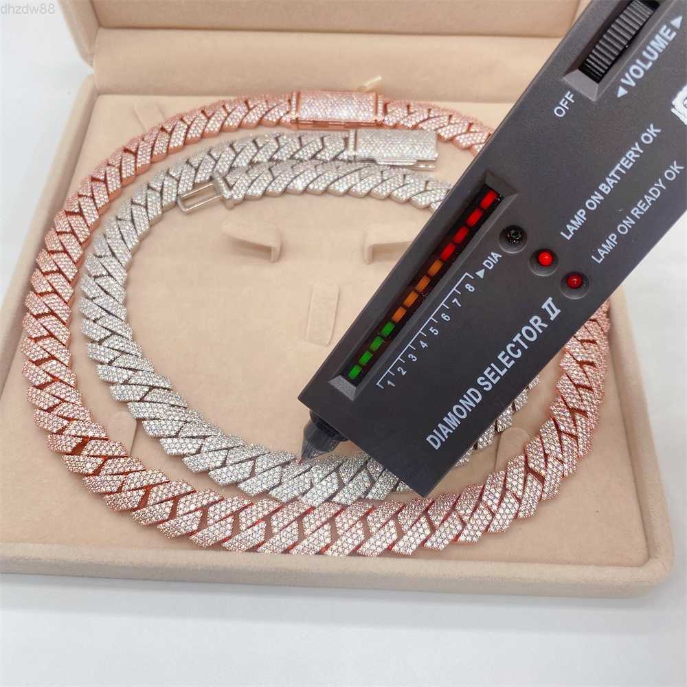 Hot Selling Hip Hop Iced Out 3 Rows 15mm 925 Sterling Silver Gra Certificate Vvs Moissanite Gold Plated Cuban Link Chain
Hot Selling Hip Hop Iced Out 3 Rows 15mm 925 Sterling Silver Gra Certificate Vvs Moissanite Gold Plated Cuban Link Chain